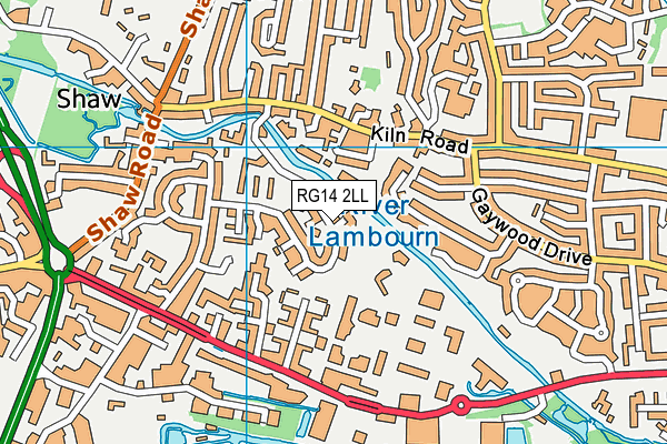 RG14 2LL map - OS VectorMap District (Ordnance Survey)