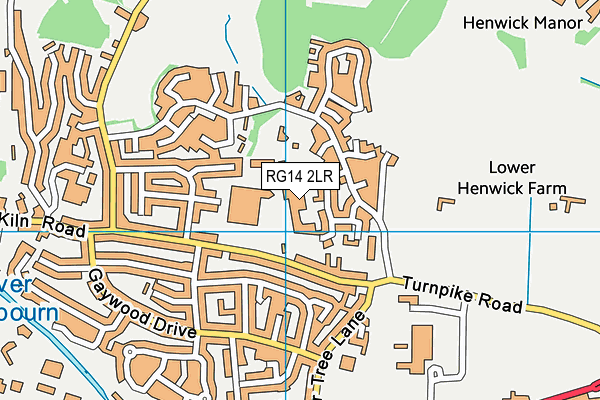 RG14 2LR map - OS VectorMap District (Ordnance Survey)