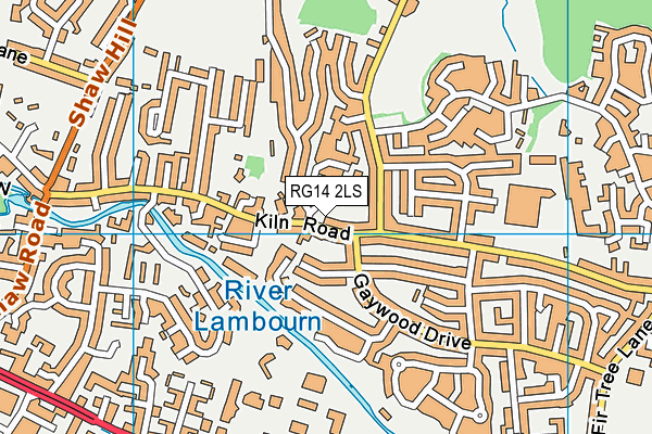 RG14 2LS map - OS VectorMap District (Ordnance Survey)