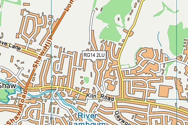 RG14 2LU map - OS VectorMap District (Ordnance Survey)