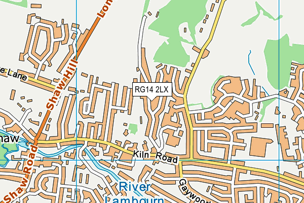 RG14 2LX map - OS VectorMap District (Ordnance Survey)