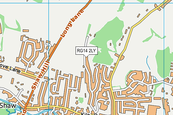 RG14 2LY map - OS VectorMap District (Ordnance Survey)