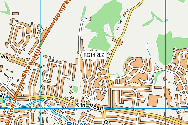 RG14 2LZ map - OS VectorMap District (Ordnance Survey)