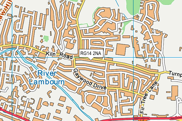 RG14 2NA map - OS VectorMap District (Ordnance Survey)
