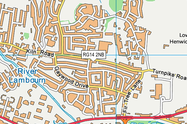 RG14 2NB map - OS VectorMap District (Ordnance Survey)