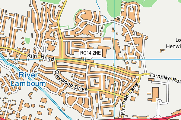 RG14 2NE map - OS VectorMap District (Ordnance Survey)
