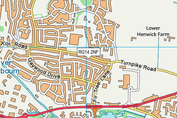 RG14 2NF map - OS VectorMap District (Ordnance Survey)