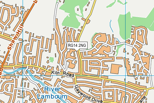 RG14 2NG map - OS VectorMap District (Ordnance Survey)