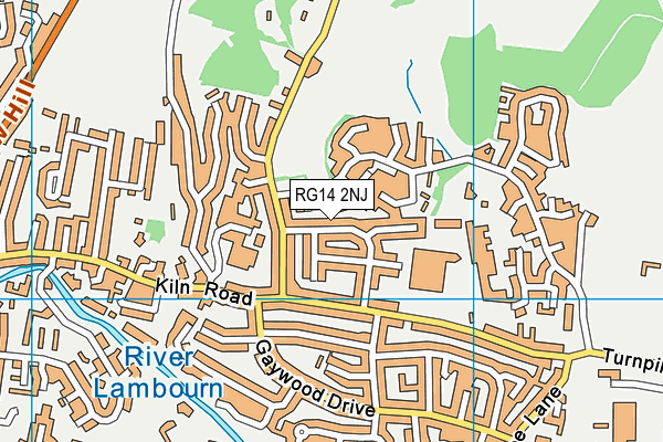 RG14 2NJ map - OS VectorMap District (Ordnance Survey)