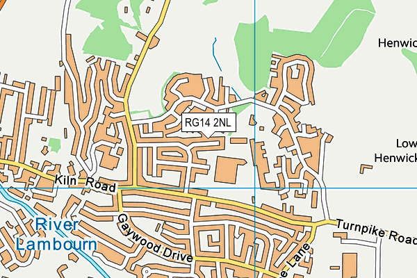 RG14 2NL map - OS VectorMap District (Ordnance Survey)