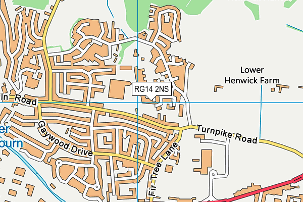 RG14 2NS map - OS VectorMap District (Ordnance Survey)