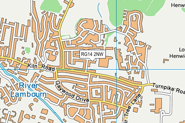 RG14 2NW map - OS VectorMap District (Ordnance Survey)