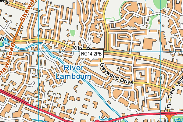 RG14 2PB map - OS VectorMap District (Ordnance Survey)
