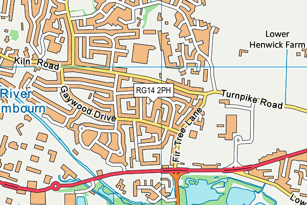 RG14 2PH map - OS VectorMap District (Ordnance Survey)