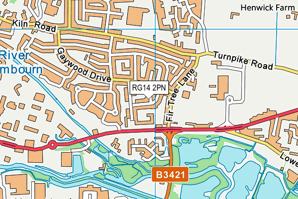 RG14 2PN map - OS VectorMap District (Ordnance Survey)
