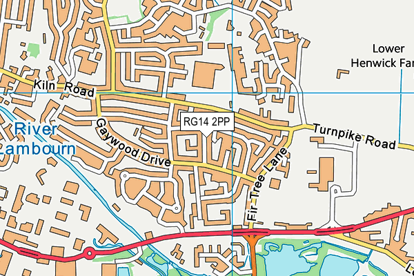 RG14 2PP map - OS VectorMap District (Ordnance Survey)