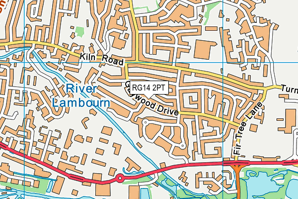 RG14 2PT map - OS VectorMap District (Ordnance Survey)