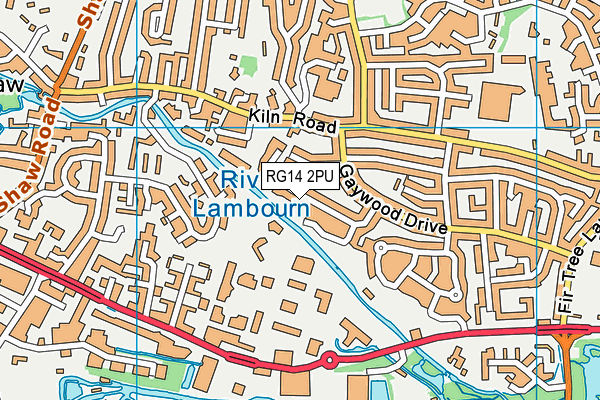 RG14 2PU map - OS VectorMap District (Ordnance Survey)