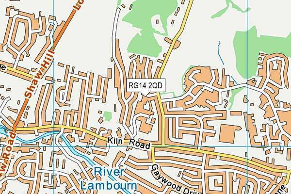 RG14 2QD map - OS VectorMap District (Ordnance Survey)