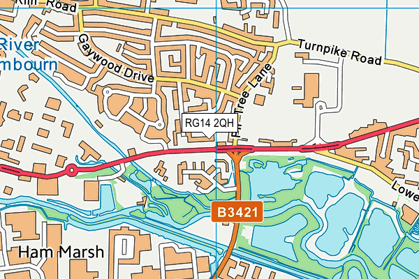 RG14 2QH map - OS VectorMap District (Ordnance Survey)