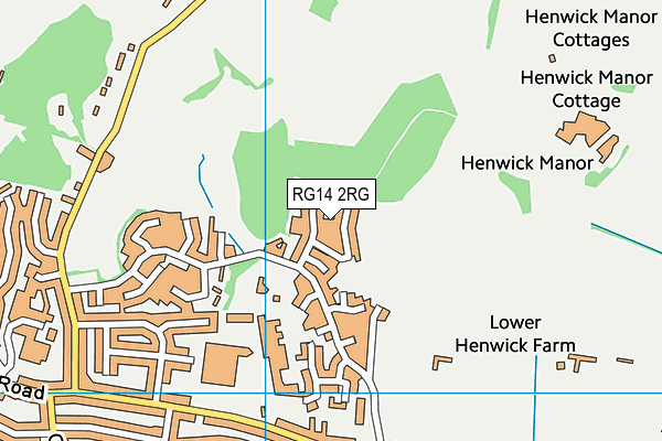 RG14 2RG map - OS VectorMap District (Ordnance Survey)