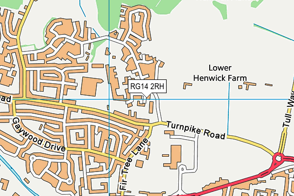 RG14 2RH map - OS VectorMap District (Ordnance Survey)