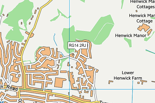 RG14 2RJ map - OS VectorMap District (Ordnance Survey)