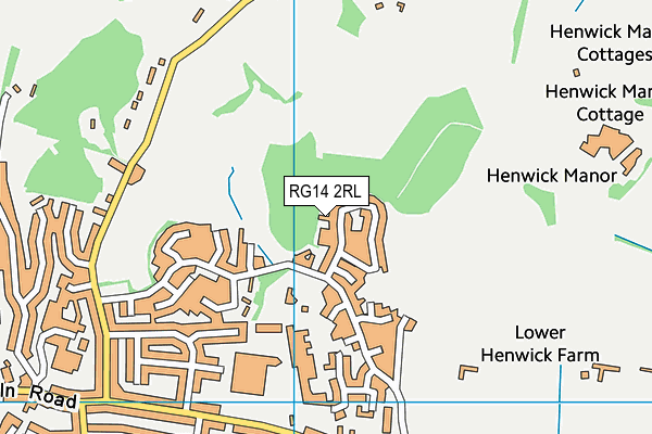 RG14 2RL map - OS VectorMap District (Ordnance Survey)