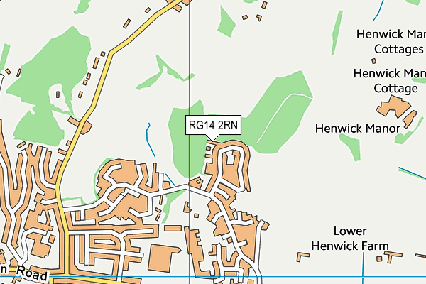 RG14 2RN map - OS VectorMap District (Ordnance Survey)