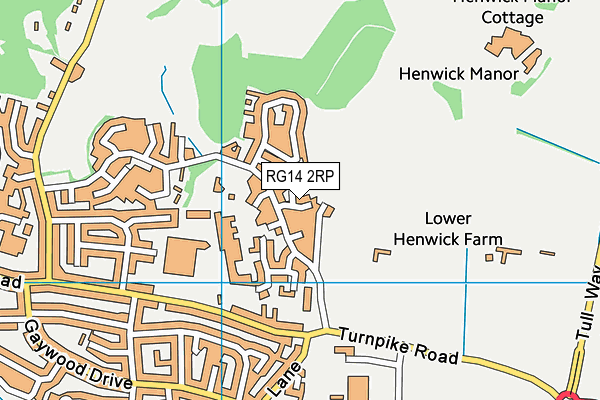 RG14 2RP map - OS VectorMap District (Ordnance Survey)
