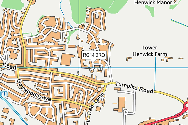 RG14 2RQ map - OS VectorMap District (Ordnance Survey)