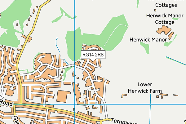 RG14 2RS map - OS VectorMap District (Ordnance Survey)