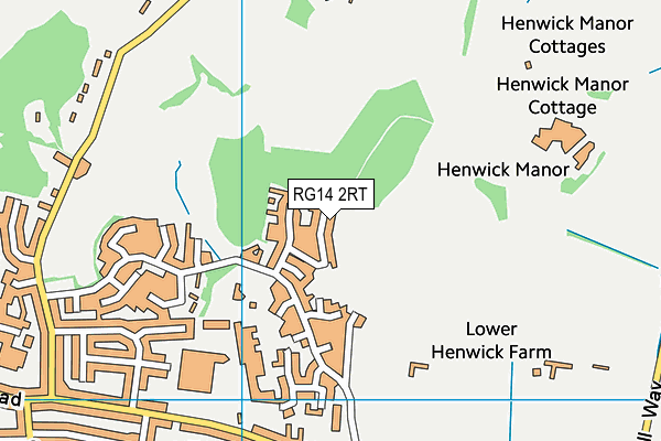 RG14 2RT map - OS VectorMap District (Ordnance Survey)