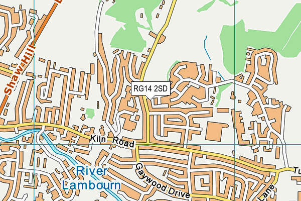 RG14 2SD map - OS VectorMap District (Ordnance Survey)