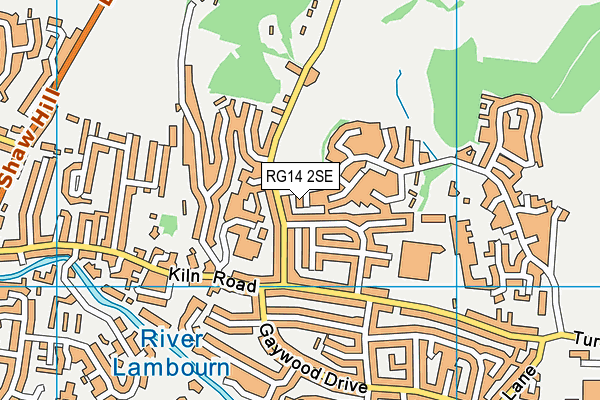 RG14 2SE map - OS VectorMap District (Ordnance Survey)