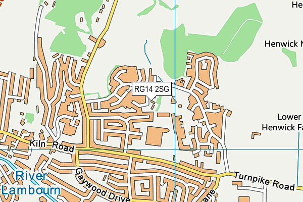 RG14 2SG map - OS VectorMap District (Ordnance Survey)