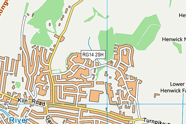 RG14 2SH map - OS VectorMap District (Ordnance Survey)