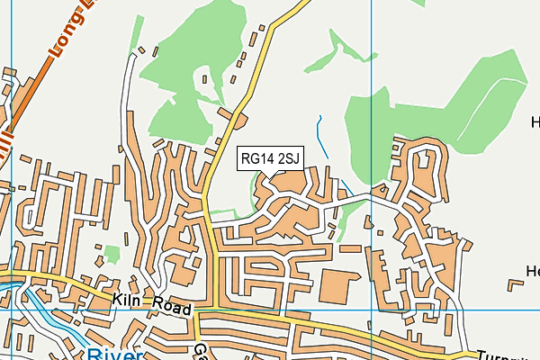RG14 2SJ map - OS VectorMap District (Ordnance Survey)