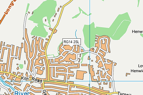 RG14 2SL map - OS VectorMap District (Ordnance Survey)