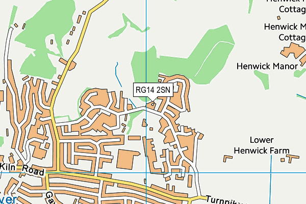 RG14 2SN map - OS VectorMap District (Ordnance Survey)