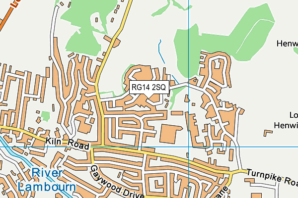 RG14 2SQ map - OS VectorMap District (Ordnance Survey)