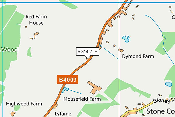 RG14 2TE map - OS VectorMap District (Ordnance Survey)