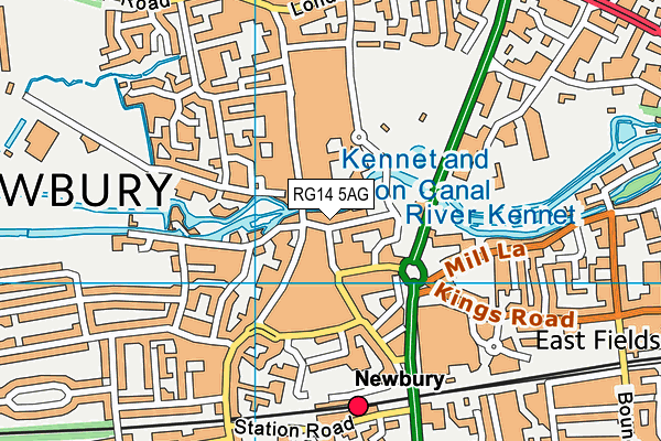 RG14 5AG map - OS VectorMap District (Ordnance Survey)