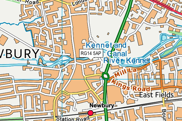 RG14 5AP map - OS VectorMap District (Ordnance Survey)