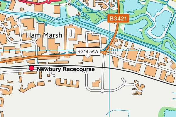 RG14 5AW map - OS VectorMap District (Ordnance Survey)