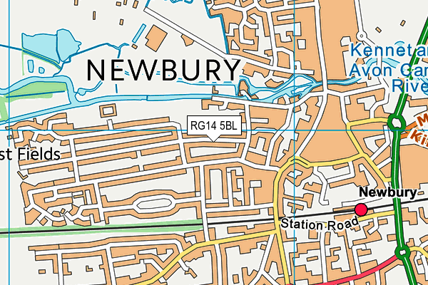 RG14 5BL map - OS VectorMap District (Ordnance Survey)