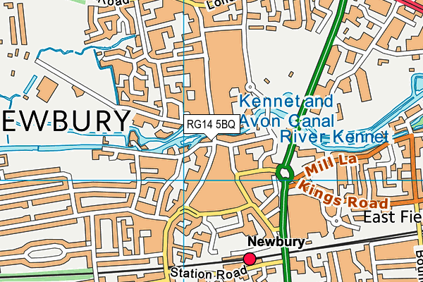 RG14 5BQ map - OS VectorMap District (Ordnance Survey)