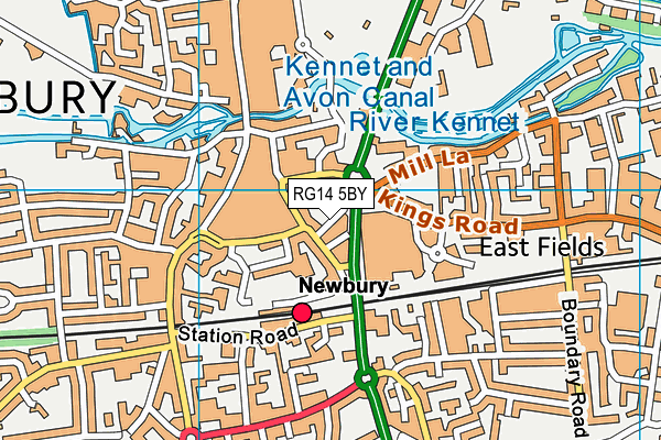 RG14 5BY map - OS VectorMap District (Ordnance Survey)