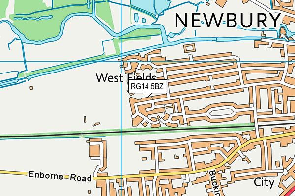 RG14 5BZ map - OS VectorMap District (Ordnance Survey)