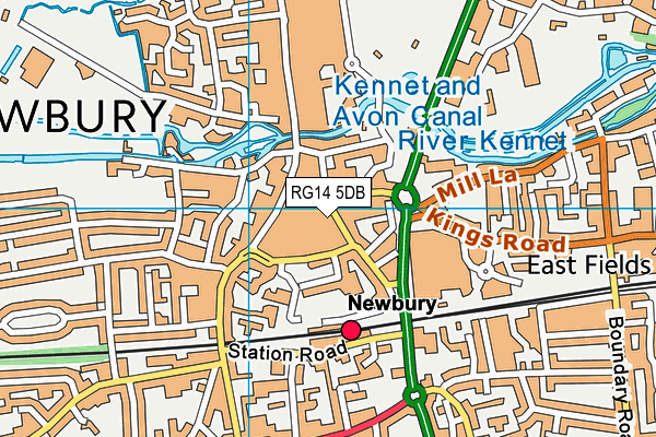 RG14 5DB map - OS VectorMap District (Ordnance Survey)
